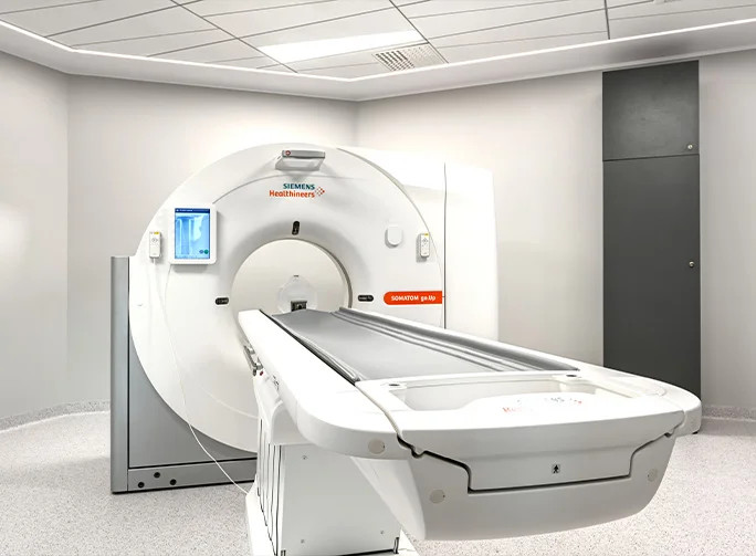 Wykonywanie tomografii komputerowej w szpitalu
